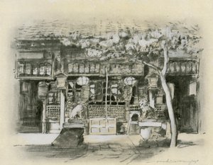 एक मंदिर में प्रवेश द्वारा मोर्टिमर लुडिंगटन मेनप्स